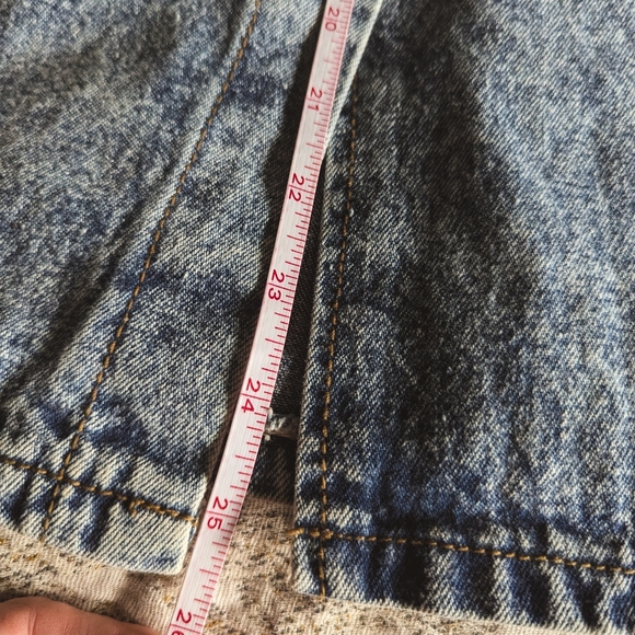 Vintage Acid Wash Denim Skirt in Blue and Gray - Picture 13 of 14